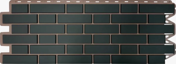 Фасадная панель Альта-Профиль, Кирпич Клинкерный, Графит купить в Чехове