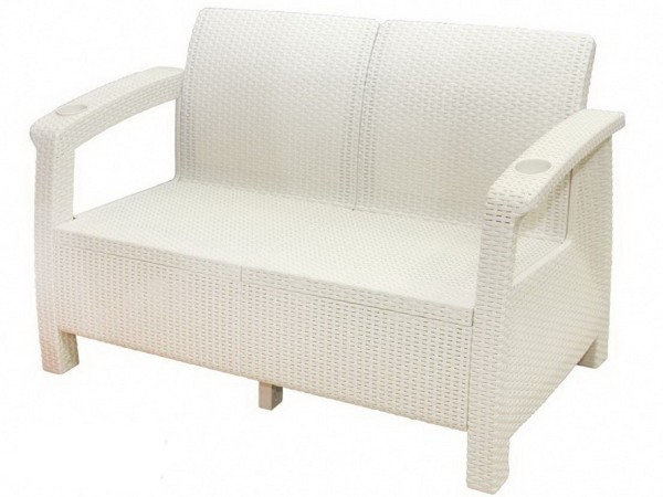 Двухместный диван Yalta Sofa Seаt белый купить в Чехове