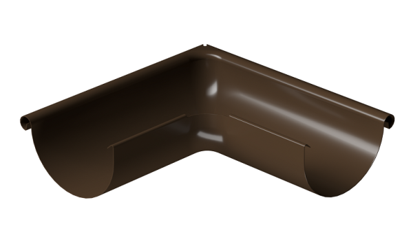 Угол внешний 90° D125 Döcke STAL PREMIUM Каштан, (RAL 8017) купить в Чехове