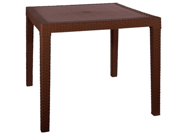 Стол квадратный FIJI Quatro Table Коричневый купить в Чехове