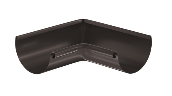 Водосток Aquasistem, система 125x90 - Угол желоба, внутренний 90° RR 32 Тёмно-Коричневый купить в Чехове