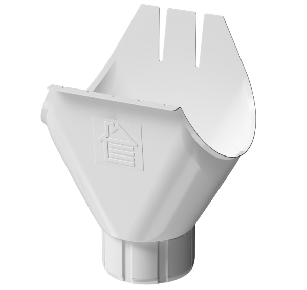 Воронка желоба D125 Döcke STAL PREMIUM Пломбир, (RAL 9010) купить в Чехове