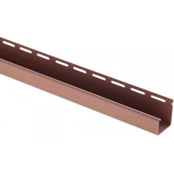 J-профиль Люкс Крашенный, T-15, ВН, Красно-коричневый купить в Чехове