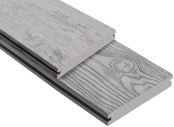 Террасная доска ДПК Outdoor 3D полнотелая STORM/OCEAN GREY серая микс купить в Чехове