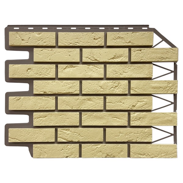 Фасадная панель FineBer, Кирпич Баварский, Песочный купить в Чехове