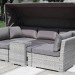 Диван-Трансформер AFINA плетеный из иск. ротанга AFM-320G Grey купить в Чехове