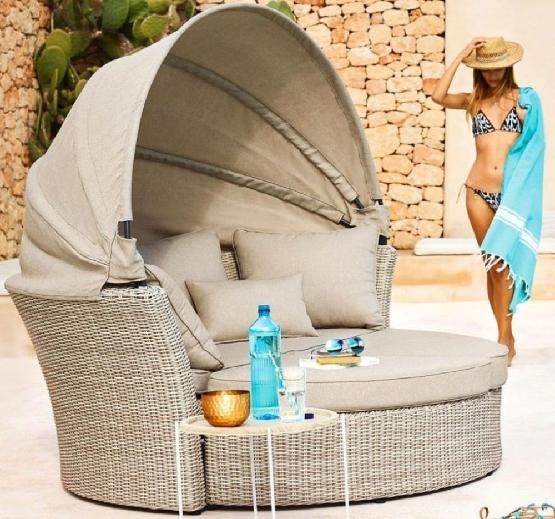 Диван-Трансформер AFINA плетеный из иск. ротанга AFM-325 Beige купить в Чехове