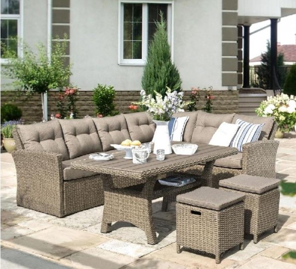 Комплект мебели AFINA плетеной из иск. ротанга AFM-307B Beige купить в Чехове