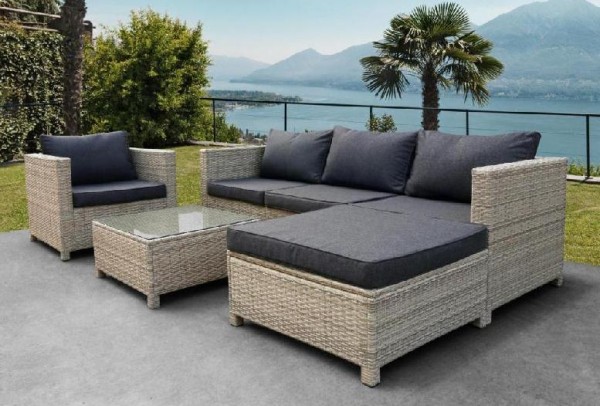Комплект мебели AFINA плетеной из иск. ротанга YR821G Grey/Grey купить в Чехове