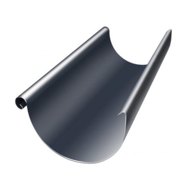 Водосток Grand Line 150x100 – Полукруглый желоб 3 метра RAL 7024 купить в Чехове