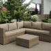 Комплект мебели AFINA плетеной из иск. ротанга YR825B Beige купить в Чехове
