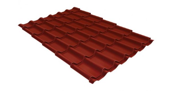 Металлочерепица классик 0,5 Satin RAL 3009 оксидно-красный купить в Чехове