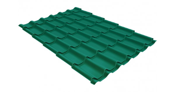 Металлочерепица классик 0,5 Satin RAL 5021 купить в Чехове
