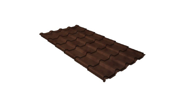 Металлочерепица камея 0,45 Safari Twincolor Brown купить в Чехове