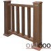 Ограждение из ДПК Outdoor Классик 3D STORM коричневый микс купить в Чехове