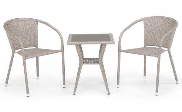 Комплект плетеной мебели AFINA из иск. ротанга T25C/Y137C-W85 Latte 2Pcs купить в Чехове