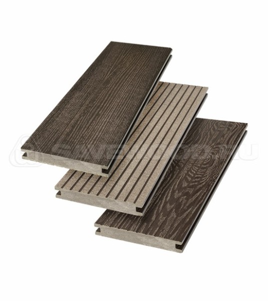 Террасная доска SW Fraxinus (R) полнотелая «SaveWood» Темно-коричневый купить в Чехове