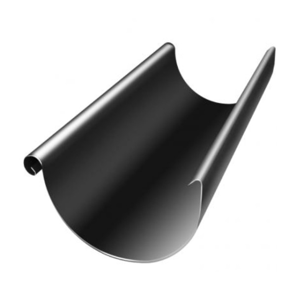 Водосток Grand Line 125x90 – Желоб 3м RAL 9005 купить в Чехове