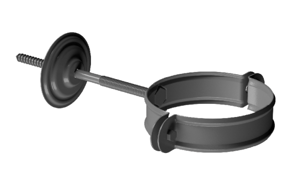 Хомут трубы D90 Döcke STAL PREMIUM Графит, (RAL 7024) купить в Чехове