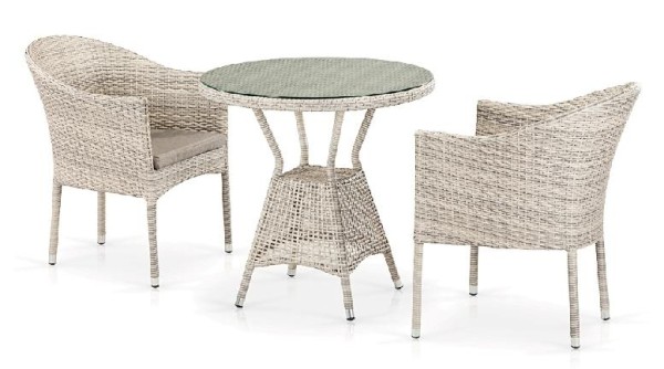 Комплект плетеной мебели AFINA из иск. ротанга T705ANT/Y350-W85 Latte 2Pcs купить в Чехове