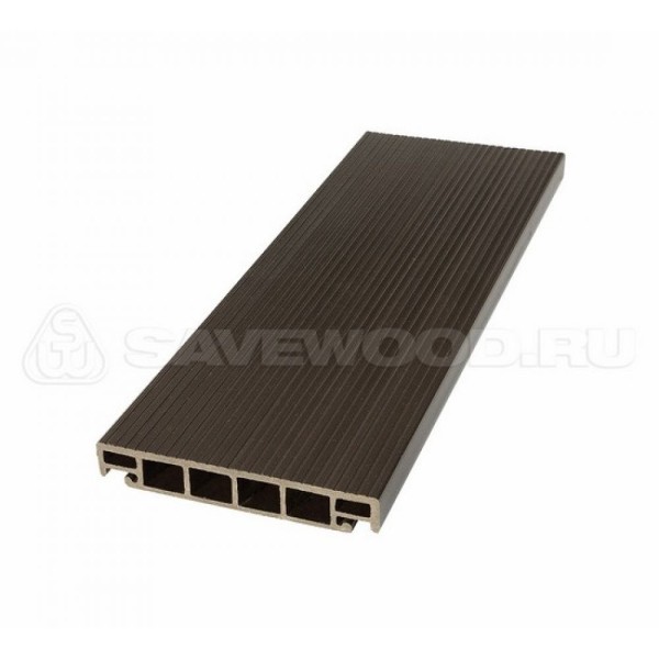 Террасная доска из ДПК SW-Salix «SaveWood» темно-коричневый купить в Чехове