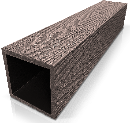 Столб ДПК 3D GardenParkett фактура дерева Венге купить в Чехове