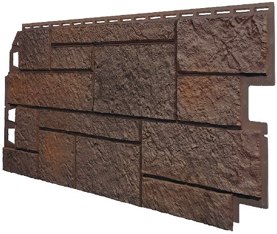 Фасадная панель VOX Sandstone (Сандстоун) темно коричневый купить в Чехове