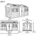 Сарай пластиковый LifeTime 15x8 DD купить в Чехове