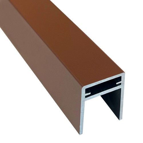 П-профиль Алюминиевый EasyDecking 35x25 Коричневый купить в Чехове