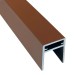 П-профиль Алюминиевый EasyDecking 35x25 Коричневый купить в Чехове