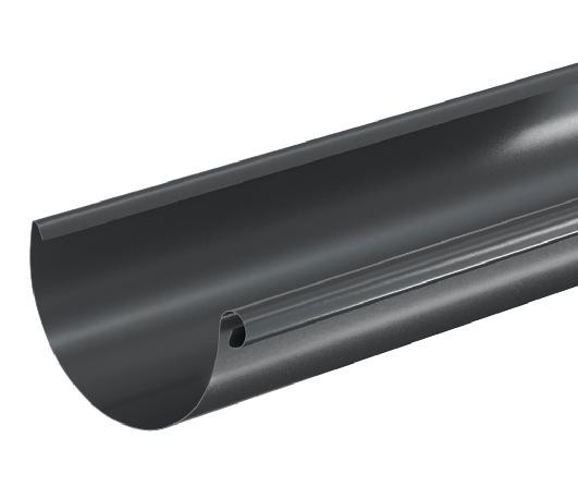 Водосток Aquasistem, система 150/100 - Водосточный желоб 3.00м RAL 7024 Тёмно-серый купить в Чехове