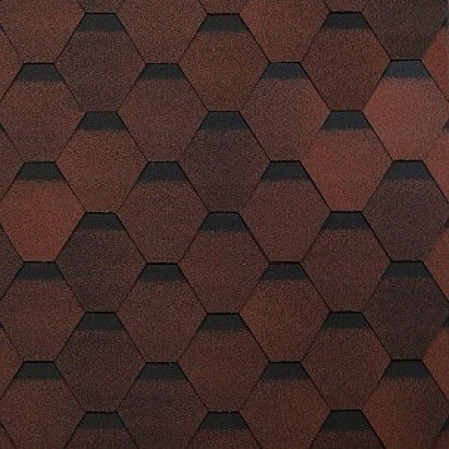 Гибкая черепица Shinglas, коллекция Оптима – Красный купить в Чехове