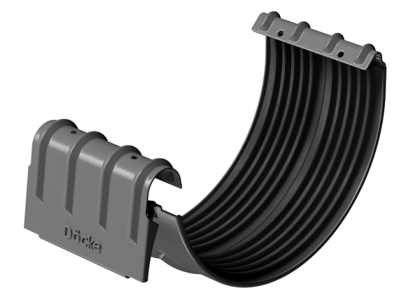 Соединитель желобов D125 Döcke STAL PREMIUM Графит, (RAL 7024) купить в Чехове