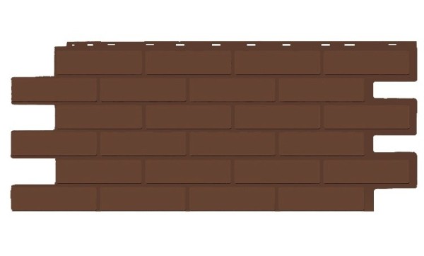 Фасадная панель T-Siding Кирпич Модерн Эко Браун купить в Чехове