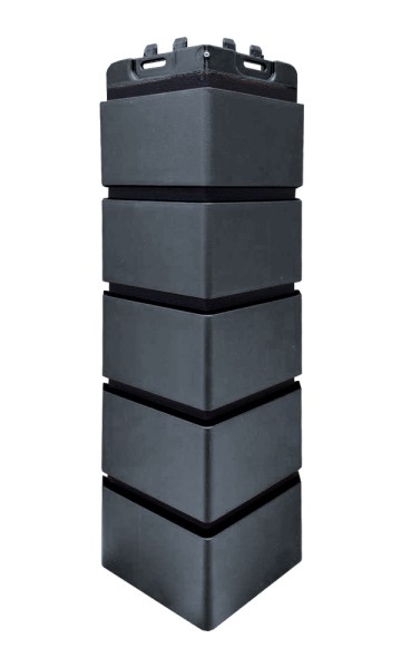 Угол Grand Line состаренный кирпич премиум Графит (шов RAL 9005) купить в Чехове