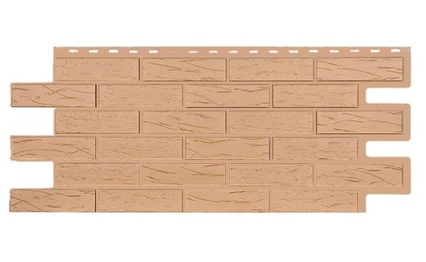 Фасадная панель T-Siding Кирпич Саман Эко Крем купить в Чехове